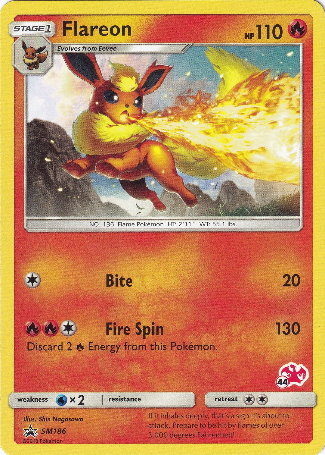 Image for Flareon - SM186 (#44 Charizard Stamped) (SM186) (BTA) - Pokemon