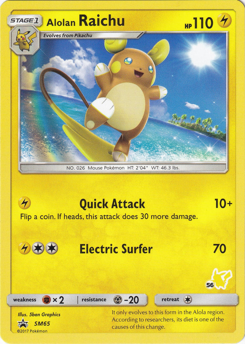 Image for Alolan Raichu - SM65 (#56 Pikachu Stamped) (SM65) (BTA) - Pokemon
