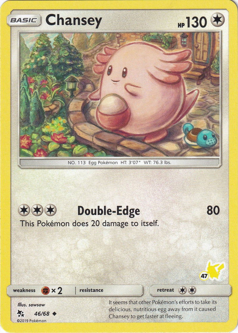 Image for Chansey - 46/68 (#47 Pikachu Stamped) (046/068) (BTA) - Pokemon