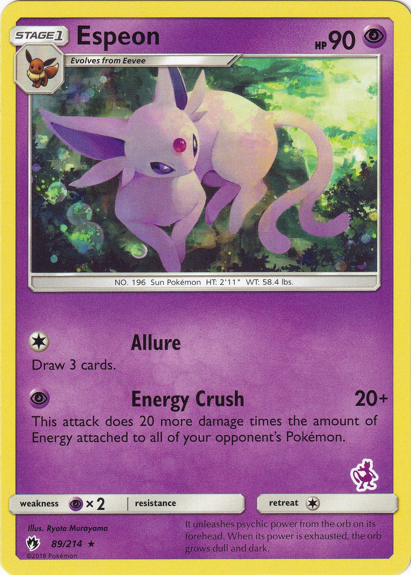 Image for Espeon - 89/214 (Mewtwo Stamped) (089/214) (BTA) - Pokemon