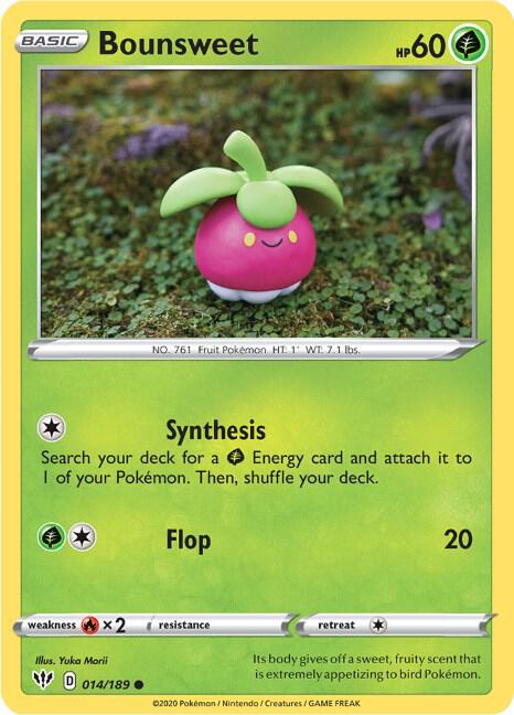 Image for Bounsweet (014/189) (SWSH03) - Pokemon