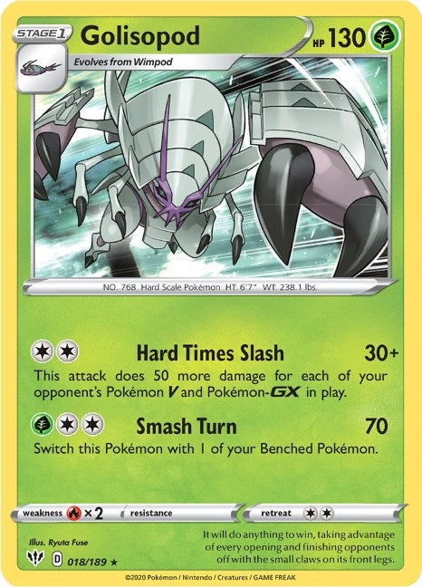 Image for Golisopod (018/189) (SWSH03) - Pokemon