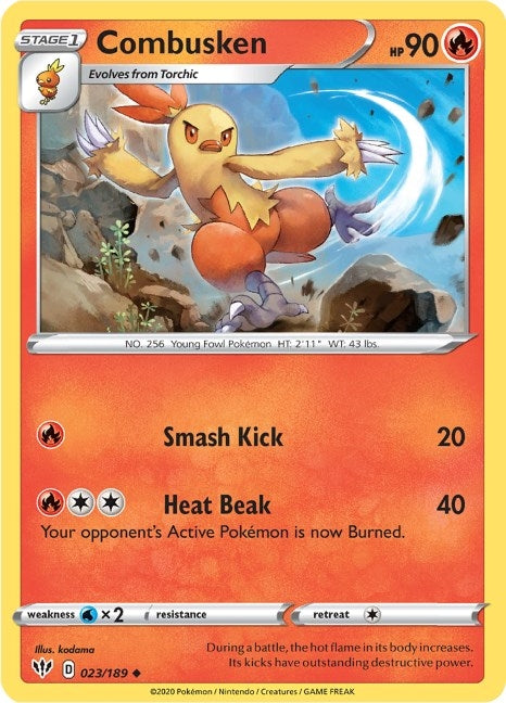 Image for Combusken (023/189) (SWSH03) - Pokemon