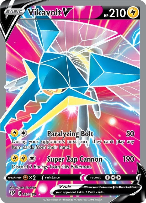 Image for Vikavolt V (Full Art) (180/189) (SWSH03) - Pokemon