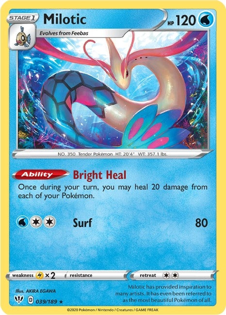 Image for Milotic (039/189) (SWSH03) - Pokemon