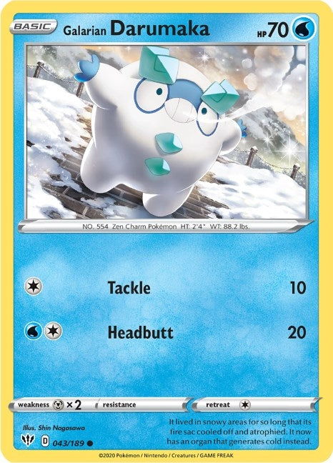 Image for Galarian Darumaka (043/189) (SWSH03) - Pokemon