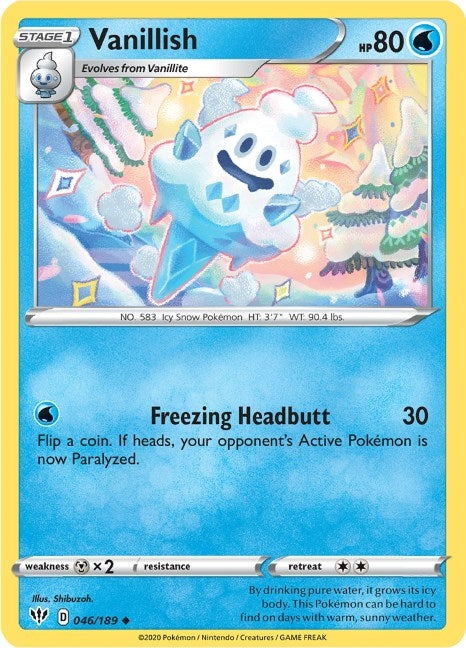 Image for Vanillish (046/189) (SWSH03) - Pokemon