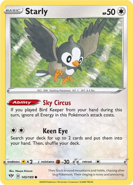 Image for Starly (145/189) (SWSH03) - Pokemon