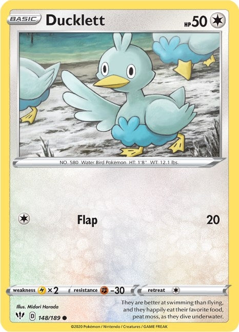 Image for Ducklett (148/189) (SWSH03) - Pokemon