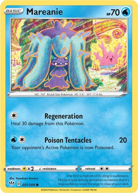 Image for Mareanie (051/189) (SWSH03) - Pokemon