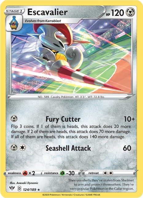 Image for Escavalier (124/189) (SWSH03) - Pokemon
