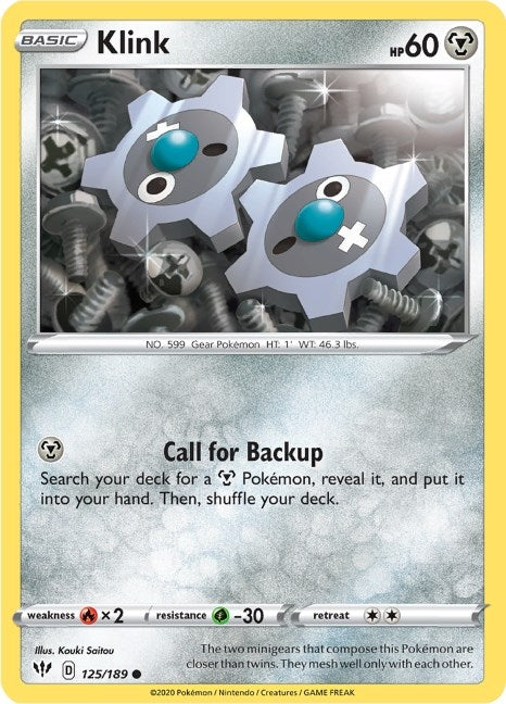 Image for Klink (125/189) (SWSH03) - Pokemon