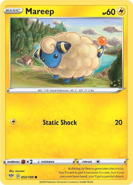 Image for Mareep (055/189) (SWSH03) - Pokemon