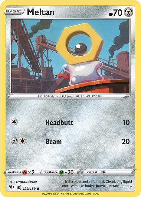 Image for Meltan (129/189) (SWSH03) - Pokemon