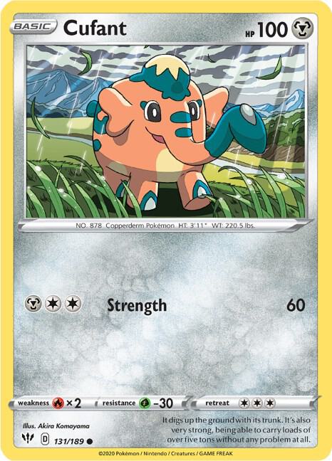 Image for Cufant (131/189) (SWSH03) - Pokemon