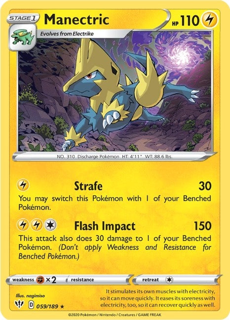 Image for Manectric (059/189) (SWSH03) - Pokemon