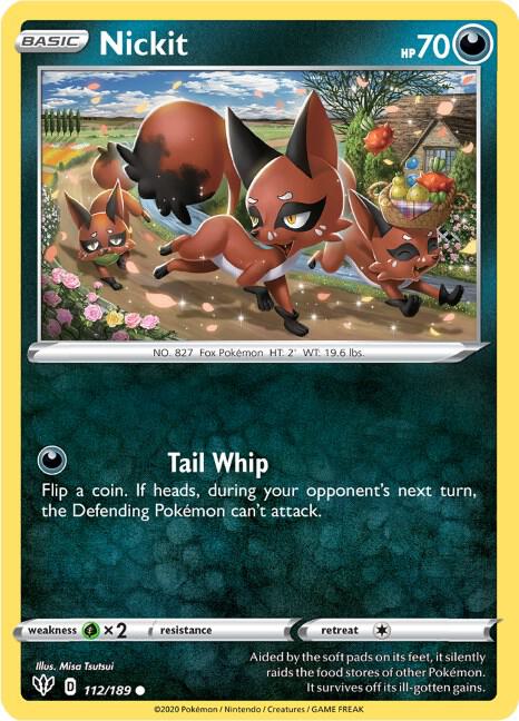 Image for Nickit (112/189) (SWSH03) - Pokemon