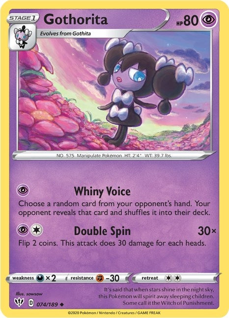 Image for Gothorita (074/189) (SWSH03) - Pokemon