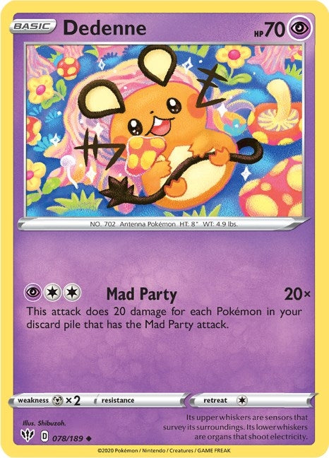 Image for Dedenne (078/189) (SWSH03) - Pokemon