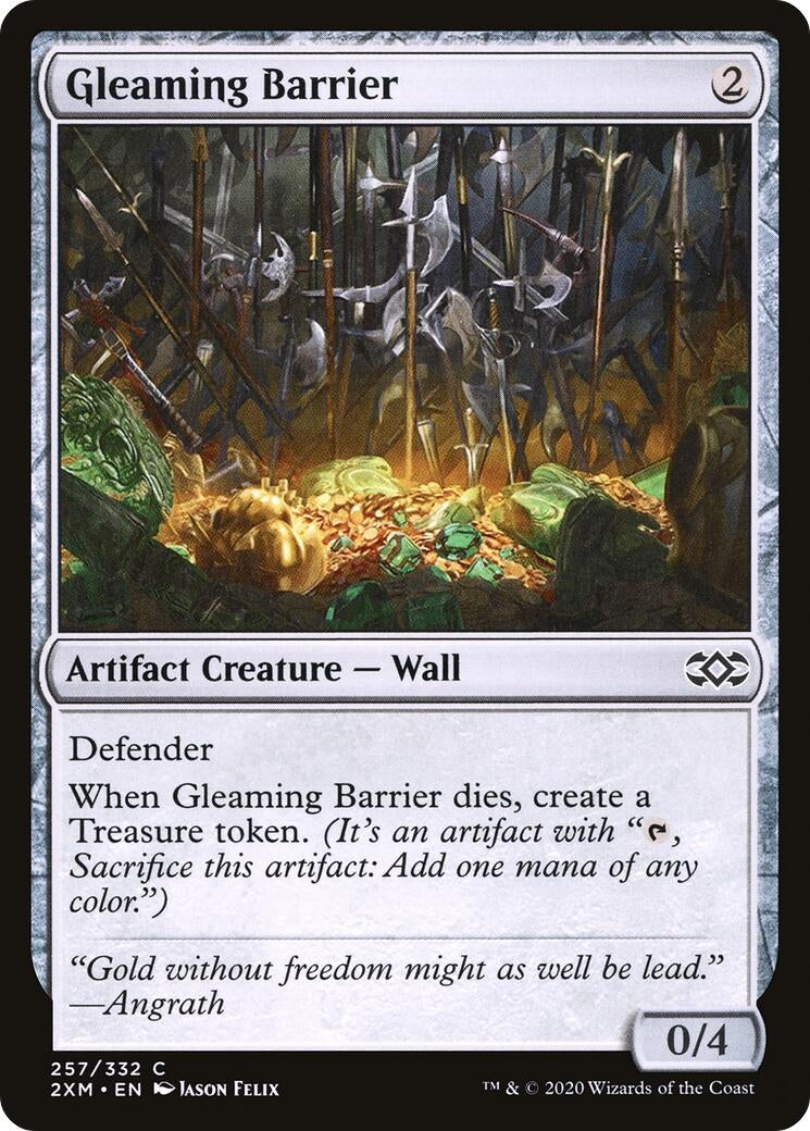 Image for Gleaming Barrier (257) (2XM) - Magic: The Gathering