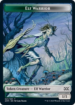 Image for Elf Warrior // Plant Double-Sided Token (21 // 16) - Magic: The Gathering