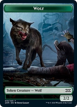 Image for Wolf // Golem Double-Sided Token (19 // 23) - Magic: The Gathering