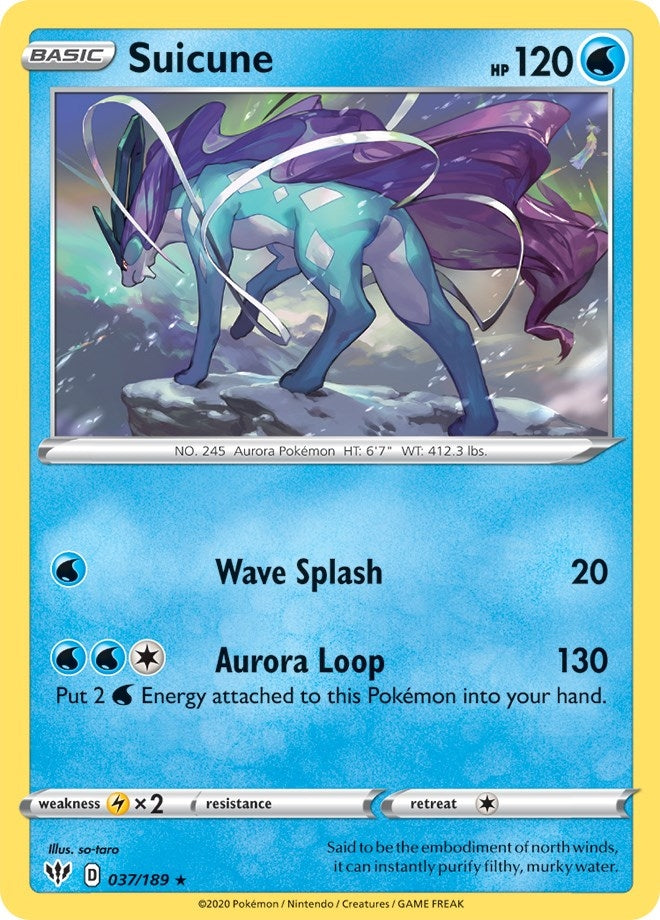 Image for Suicune (037/189) (PR) - Pokemon