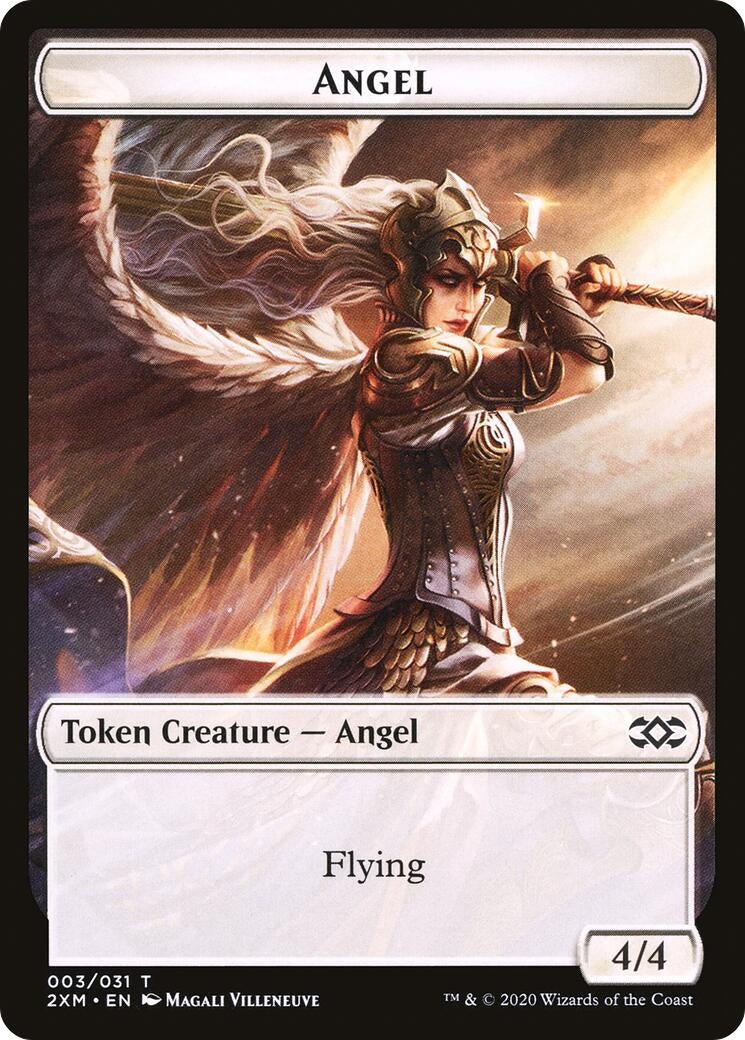 Image for Angel // Human Soldier Double-Sided Token (3 // 5) (2XM) - Magic: The Gathering