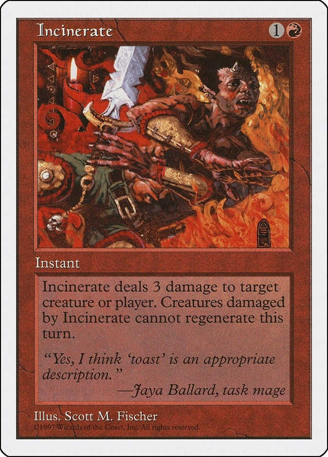 Image for Incinerate - Magic: The Gathering