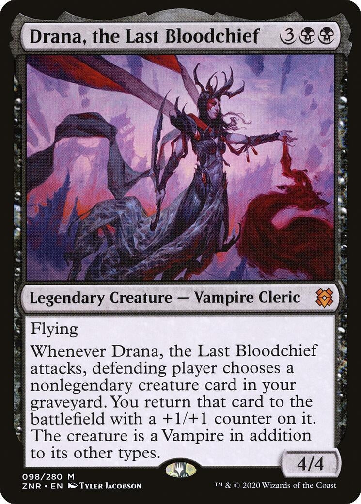 Image for Drana, the Last Bloodchief (98) - Magic: The Gathering