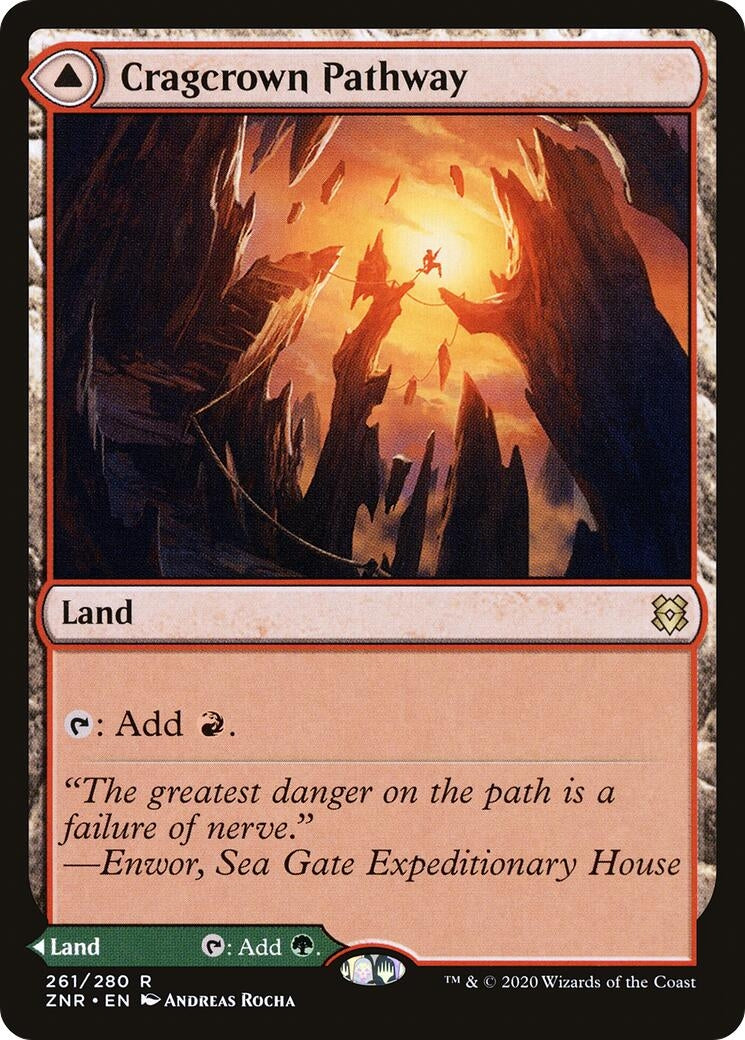 Image for Cragcrown Pathway (261) (ZNR) - Magic: The Gathering