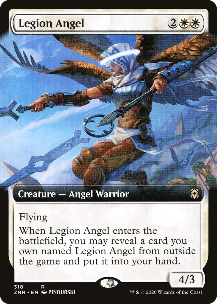 Image for Legion Angel (Extended Art) (318) - Magic: The Gathering