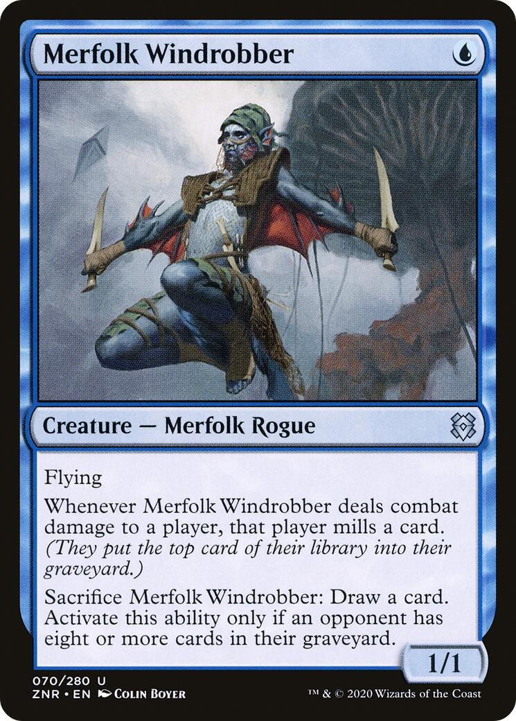 Image for Merfolk Windrobber (70) (ZNR) - Magic: The Gathering