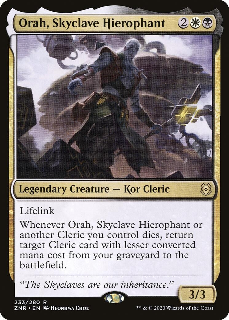 Image for Orah, Skyclave Hierophant (233) (ZNR) - Magic: The Gathering