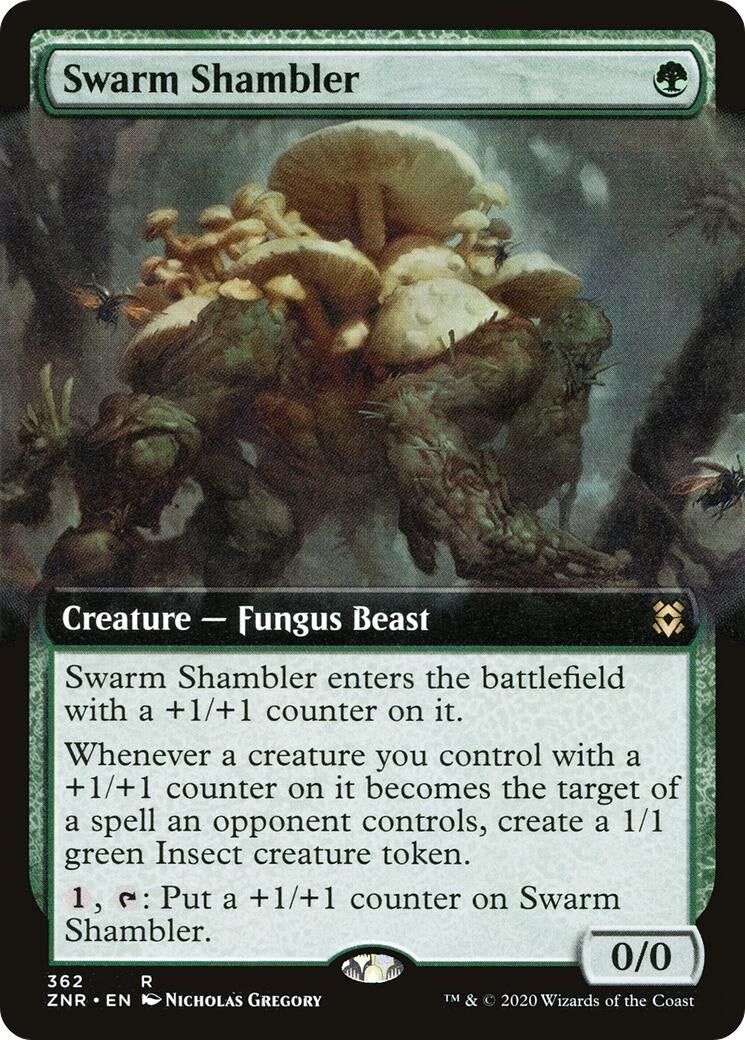 Image for Swarm Shambler (Extended Art) (362) - Magic: The Gathering