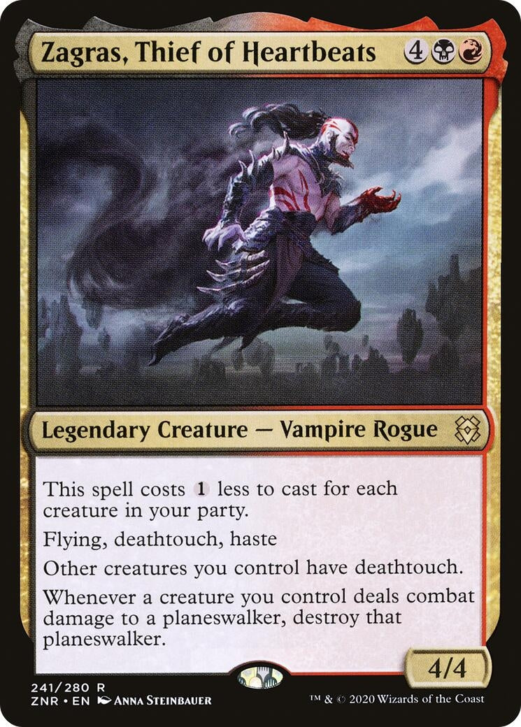 Image for Zagras, Thief of Heartbeats (241) (ZNR) - Magic: The Gathering