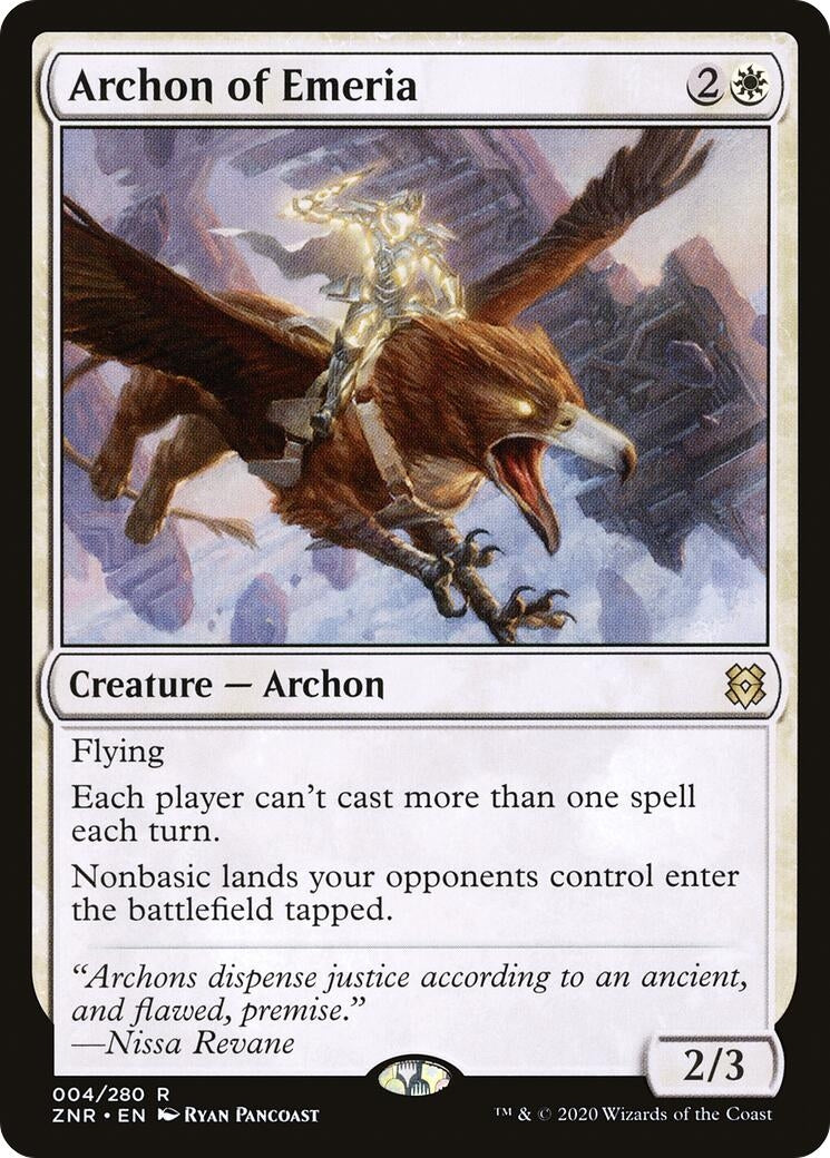 Image for Archon of Emeria (4) (ZNR) - Magic: The Gathering
