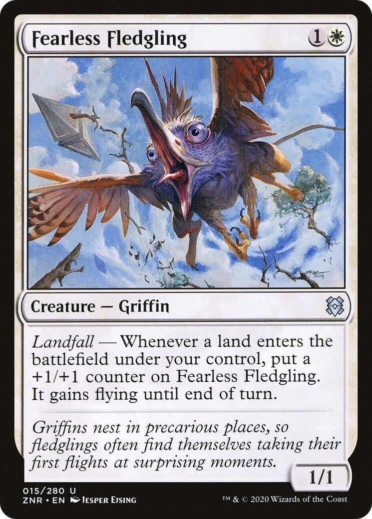 Image for Fearless Fledgling (15) (ZNR) - Magic: The Gathering