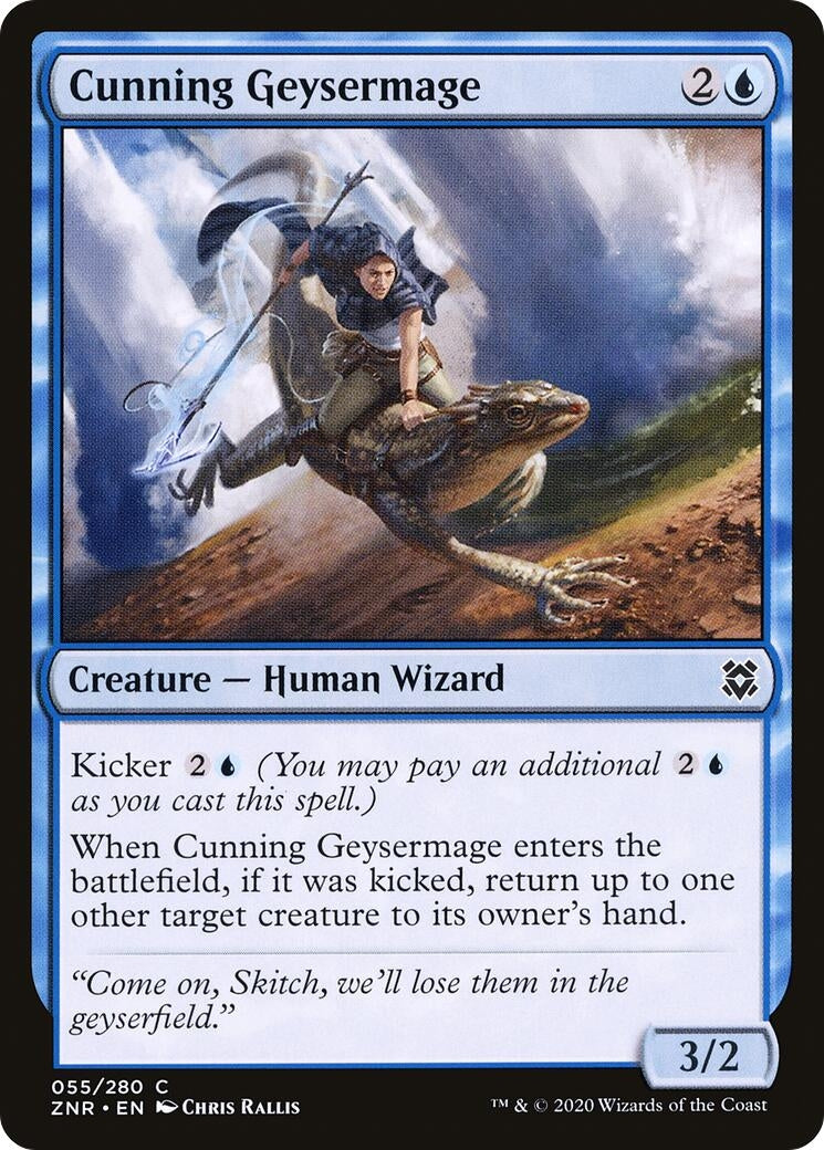 Image for Cunning Geysermage (55) (ZNR) - Magic: The Gathering