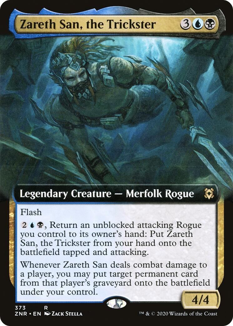 Image for Zareth San, the Trickster (Extended Art) (373) (ZNR) - Magic: The Gathering