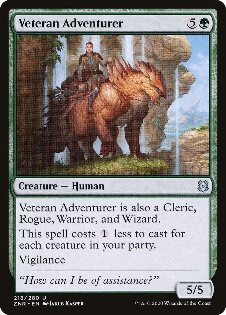 Image for Veteran Adventurer (218) (ZNR) - Magic: The Gathering