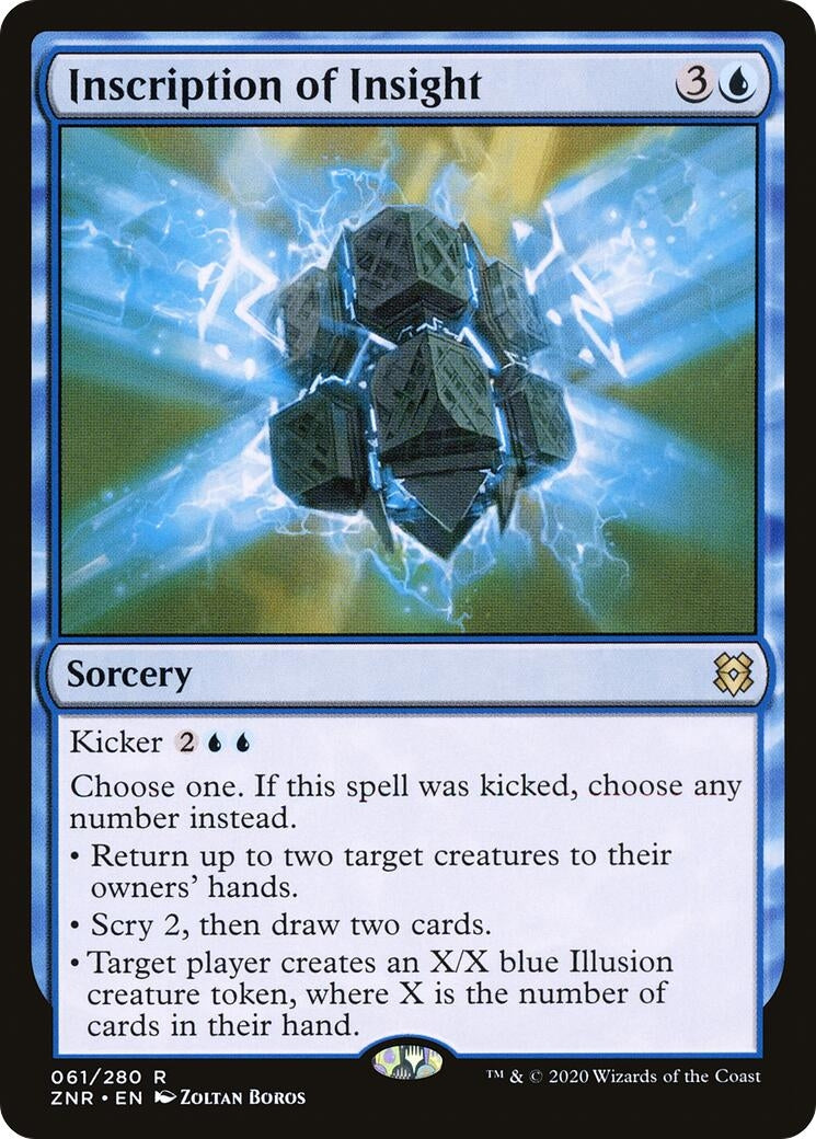 Image for Inscription of Insight (61) (ZNR) - Magic: The Gathering