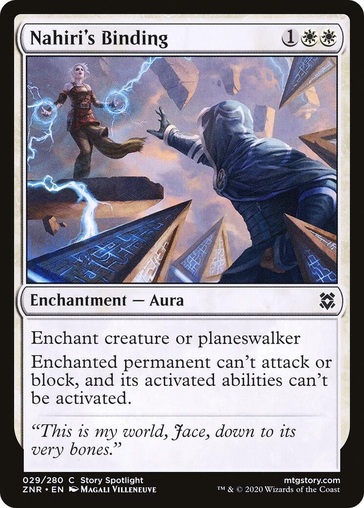Image for Nahiri's Binding (29) (ZNR) - Magic: The Gathering