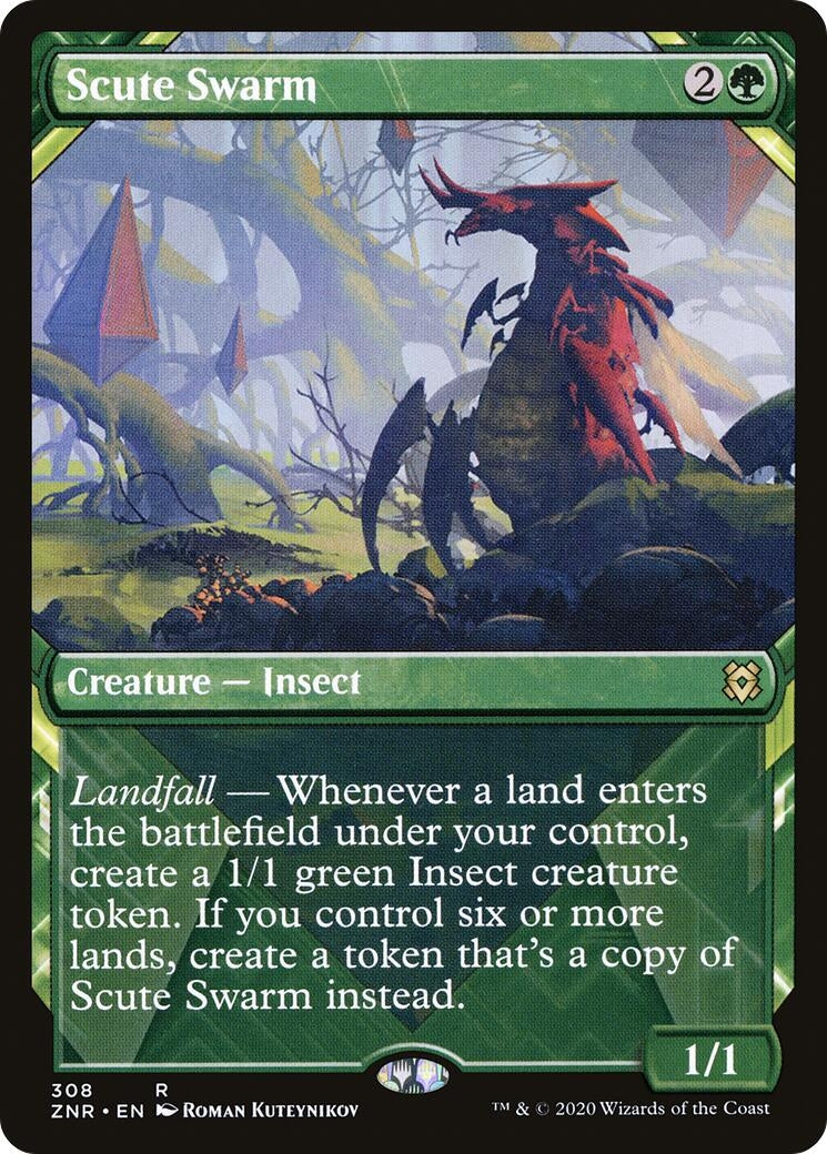 Image for Scute Swarm (Showcase) (308) (ZNR) - Magic: The Gathering