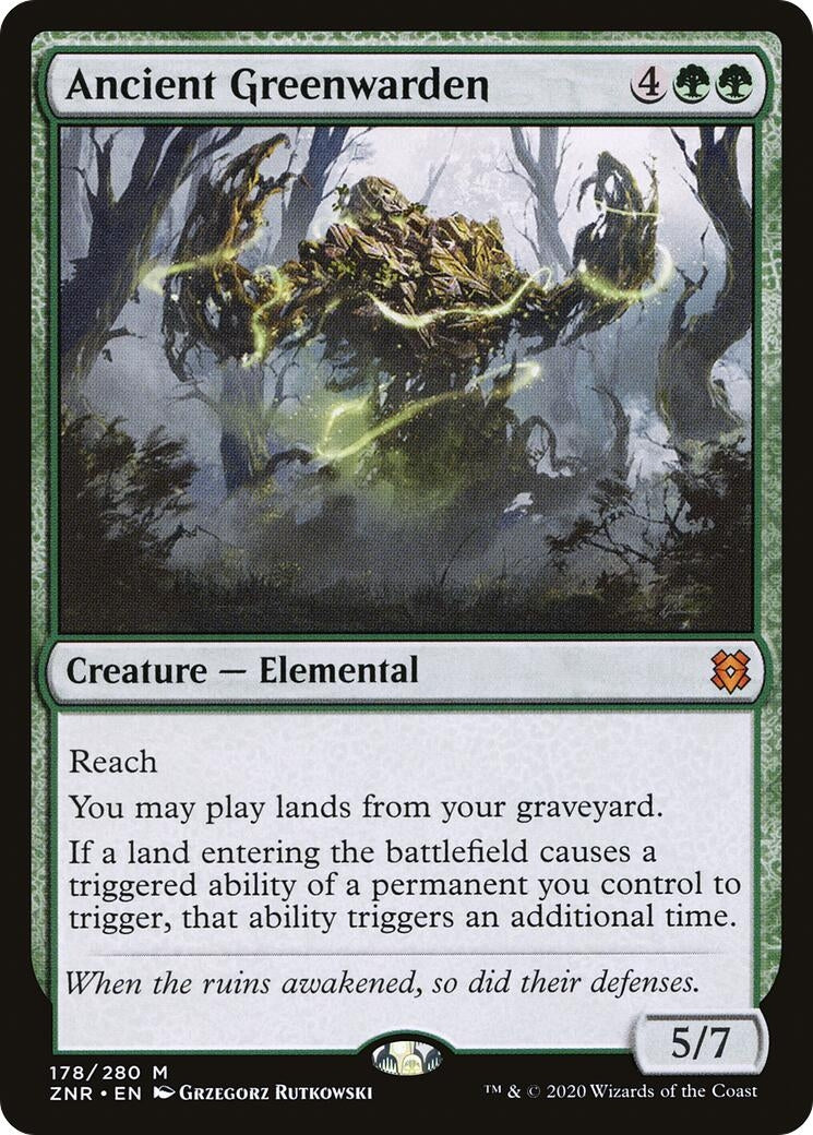 Image for Ancient Greenwarden (178) (ZNR) - Magic: The Gathering