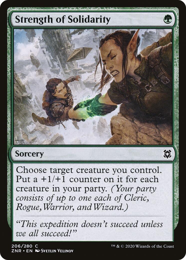Image for Strength of Solidarity (206) - Magic: The Gathering