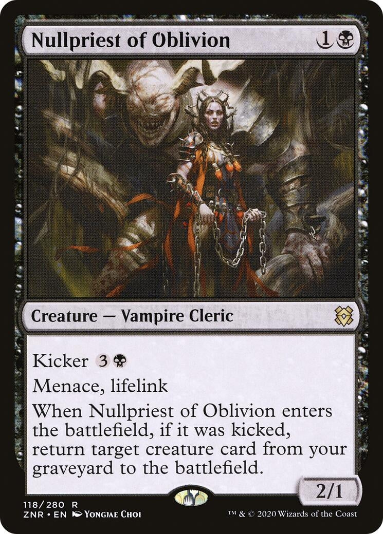 Image for Nullpriest of Oblivion (118) (ZNR) - Magic: The Gathering