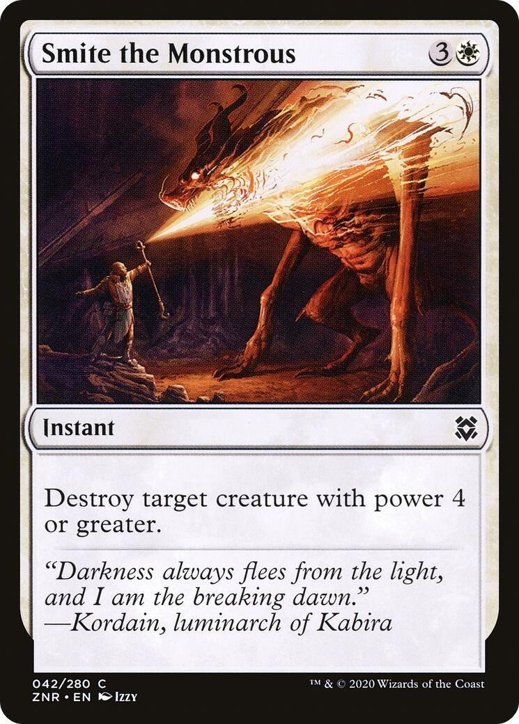 Image for Smite the Monstrous (42) (ZNR) - Magic: The Gathering