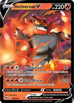 Image for Incineroar V (08/73) (CHP) - Pokemon