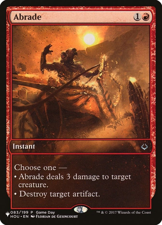 Image for Abrade (HOU) (083/199) (LIST) - Magic: The Gathering